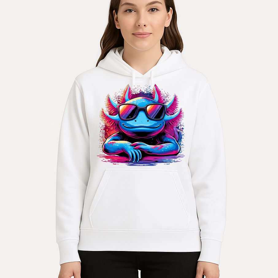 Axolotl Colorful Anime Cute Kawaii Axolotl Hoodie