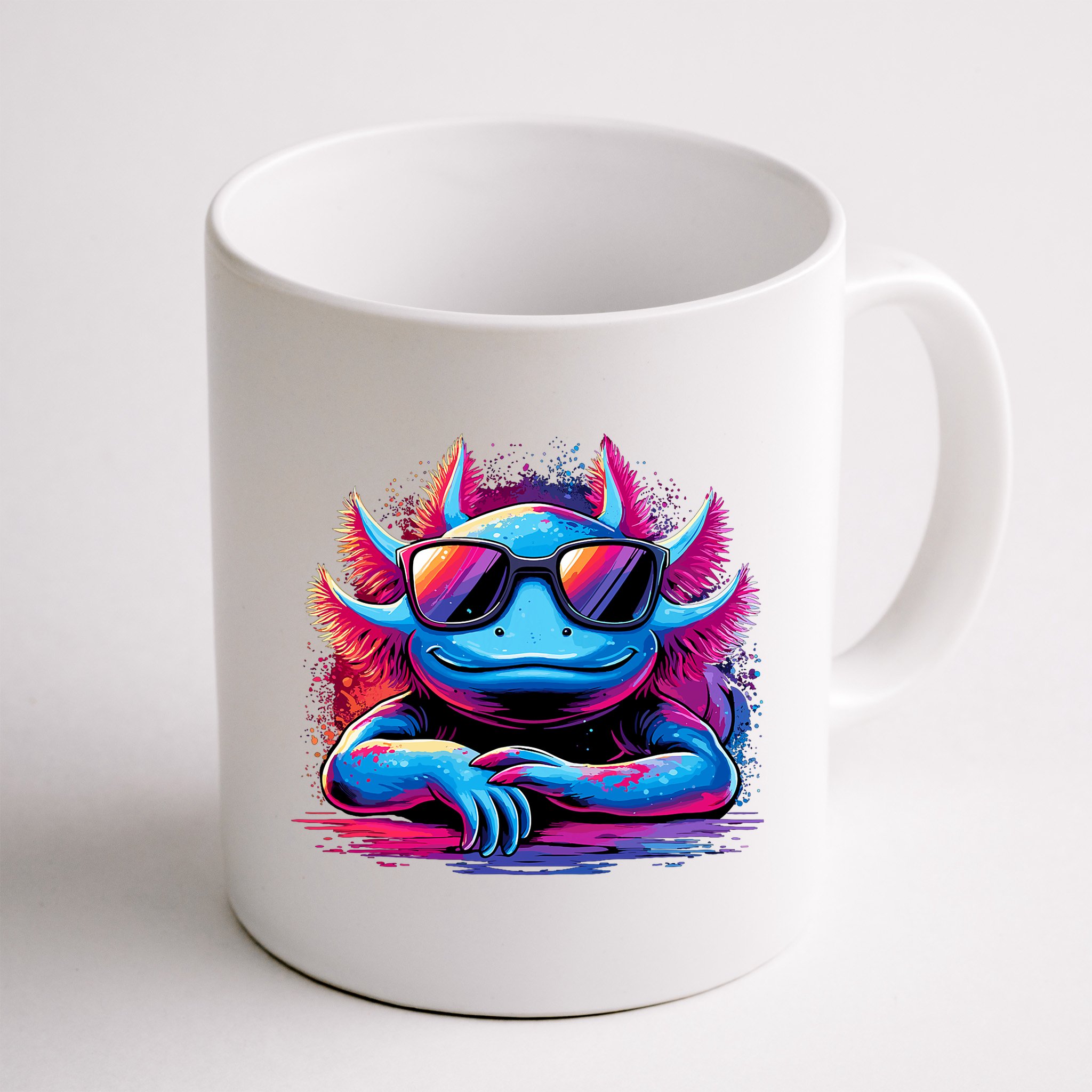 Axolotl Colorful Anime Cute Kawaii Axolotl Mug