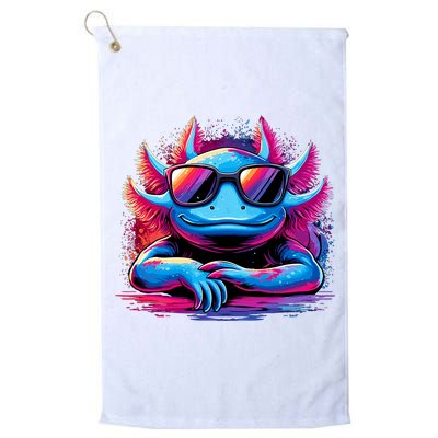 Axolotl Colorful Anime Cute Kawaii Axolotl Golf Towel