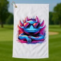 Axolotl Colorful Anime Cute Kawaii Axolotl Golf Towel