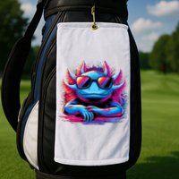 Axolotl Colorful Anime Cute Kawaii Axolotl Golf Towel