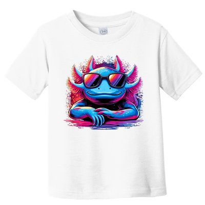 Axolotl Colorful Anime Cute Kawaii Axolotl Toddler T-Shirt