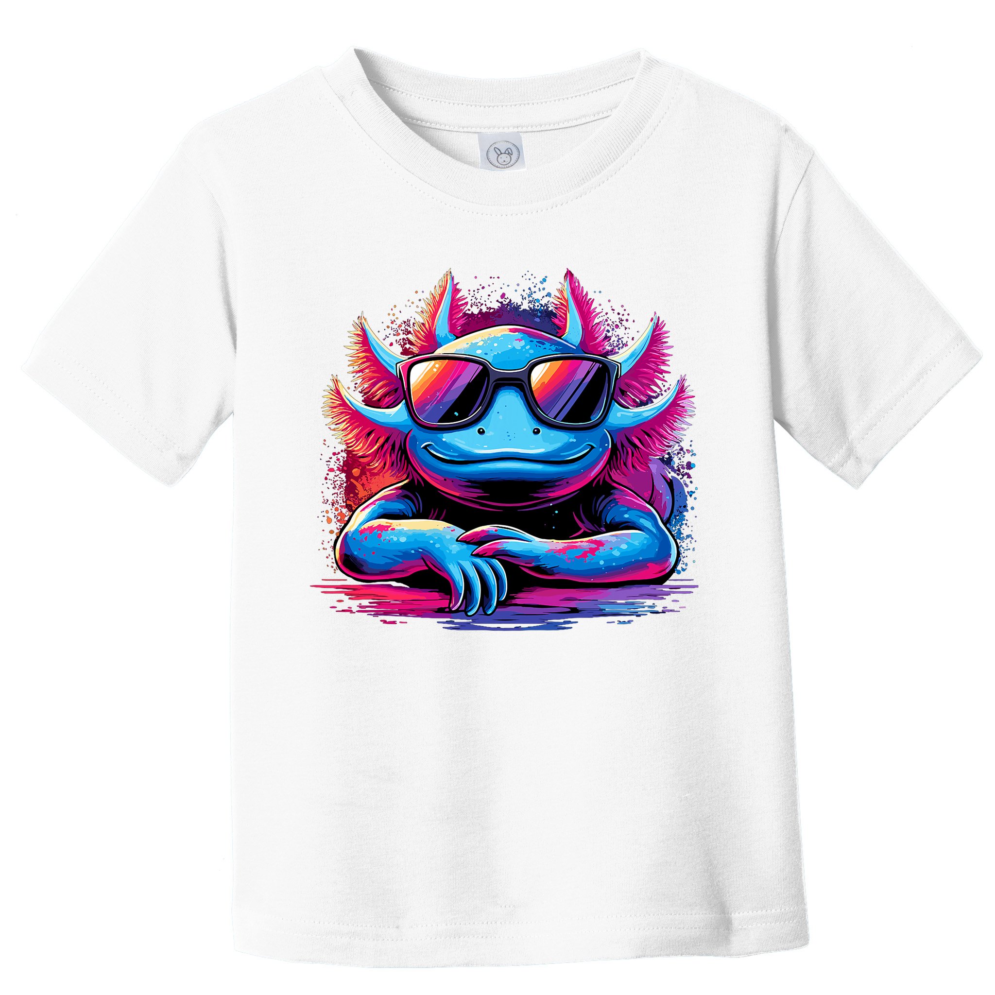 Axolotl Colorful Anime Cute Kawaii Axolotl Toddler T-Shirt