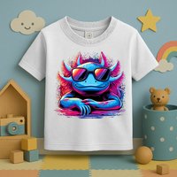 Axolotl Colorful Anime Cute Kawaii Axolotl Toddler T-Shirt