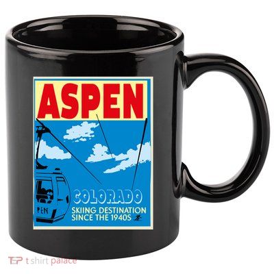 Aspen Colorado 11oz C Handle Ceramic Mug