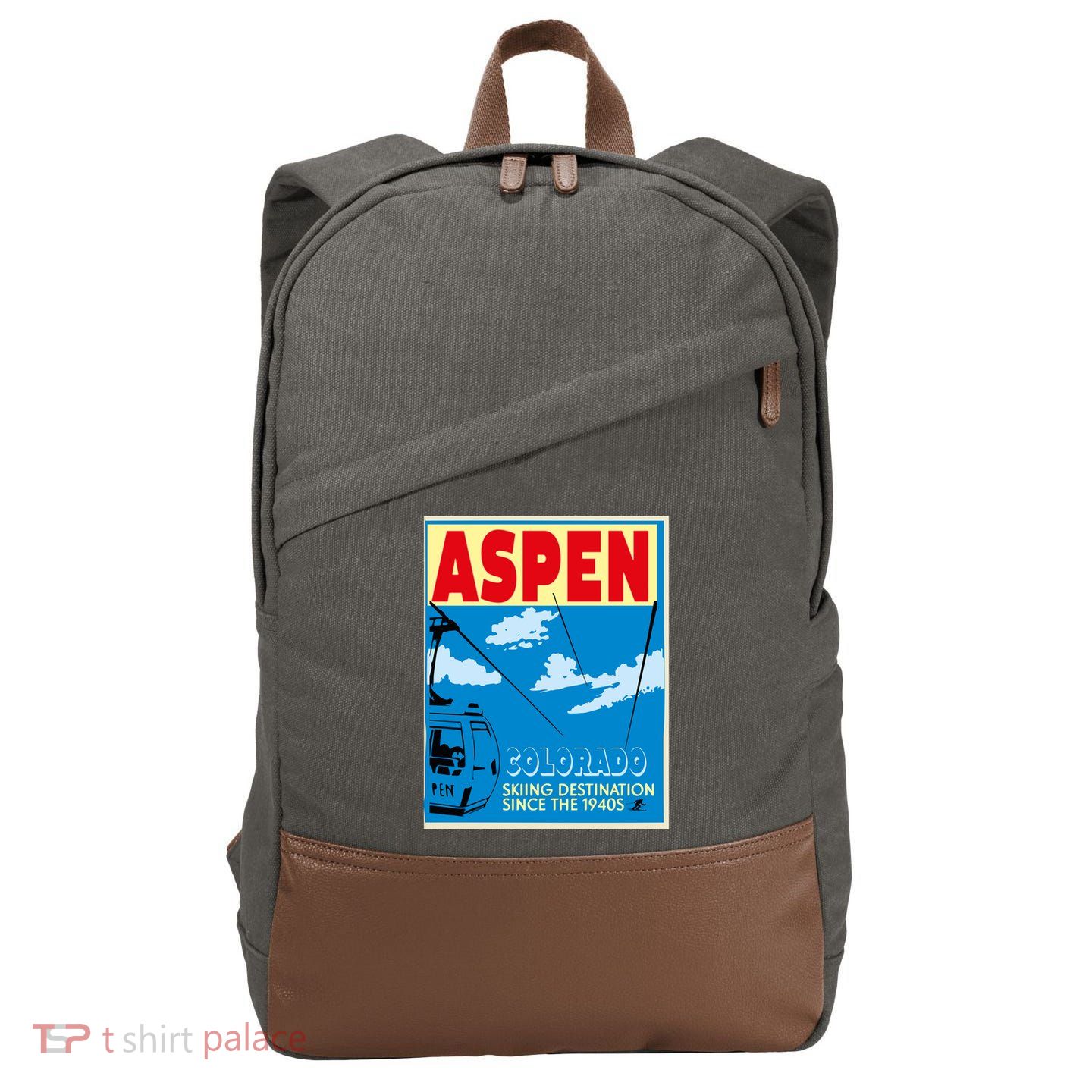 Aspen Colorado Cotton Canvas Backpack