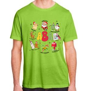 Aba Christmas Applied Behavior Analysis Aba Winter Xmas Adult ChromaSoft Performance T-Shirt