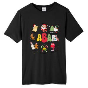 Aba Christmas Applied Behavior Analysis Aba Winter Xmas Tall Fusion ChromaSoft Performance T-Shirt