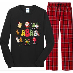 Aba Christmas Applied Behavior Analysis Aba Winter Xmas Long Sleeve Pajama Set