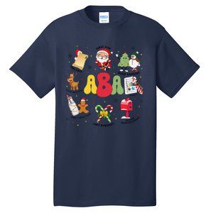 Aba Christmas Applied Behavior Analysis Aba Winter Xmas Tall T-Shirt