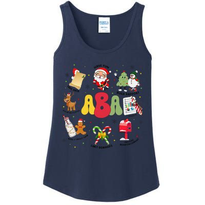 Aba Christmas Applied Behavior Analysis Aba Winter Xmas Ladies Essential Tank