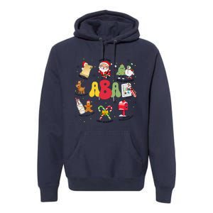 Aba Christmas Applied Behavior Analysis Aba Winter Xmas Premium Hoodie