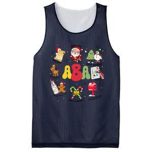 Aba Christmas Applied Behavior Analysis Aba Winter Xmas Mesh Reversible Basketball Jersey Tank