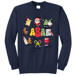 Aba Christmas Applied Behavior Analysis Aba Winter Xmas Tall Sweatshirt