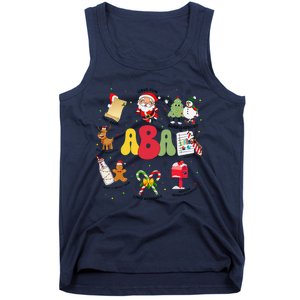 Aba Christmas Applied Behavior Analysis Aba Winter Xmas Tank Top