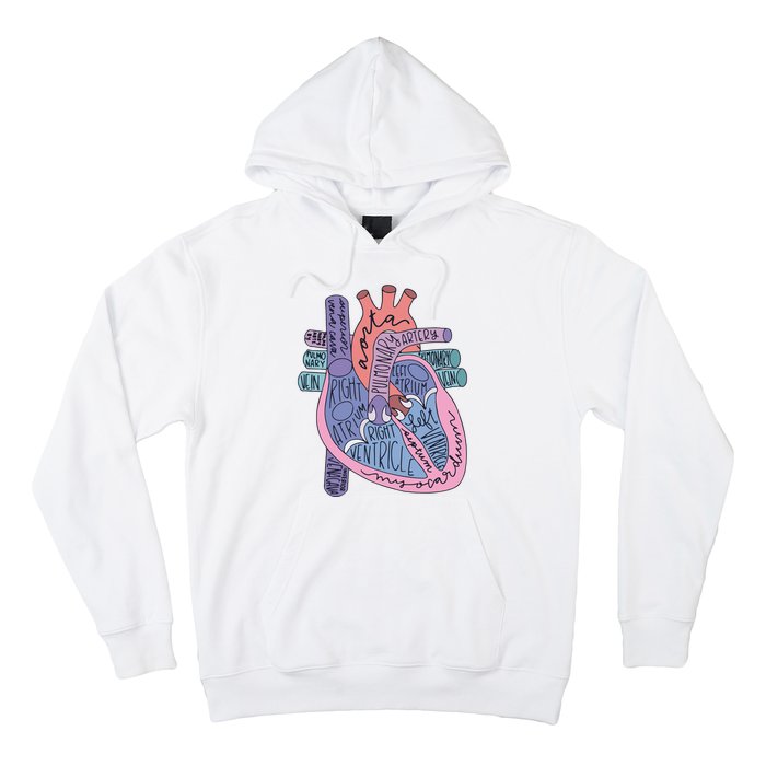 Anatomy Cardiologist Anatomical Heart Hoodie