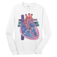 Anatomy Cardiologist Anatomical Heart Tall Long Sleeve T-Shirt