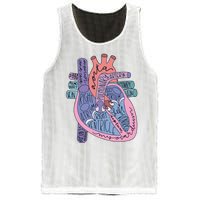 Anatomy Cardiologist Anatomical Heart Mesh Reversible Basketball Jersey Tank