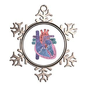 Anatomy Cardiologist Anatomical Heart Metallic Star Ornament