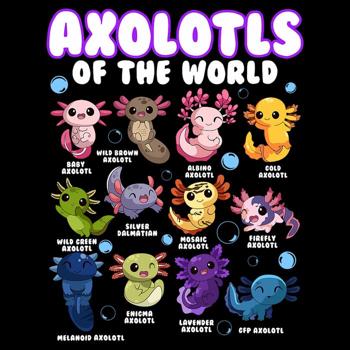 Axolotl Cute Axolotls Animals Of The World Herpetology 2 Flexfit Unipanel Trucker Cap