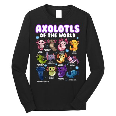 Axolotl Cute Axolotls Animals Of The World Herpetology 2 Long Sleeve Shirt