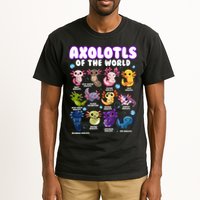 Axolotl Cute Axolotls Animals Of The World Herpetology 2 Tall T-Shirt