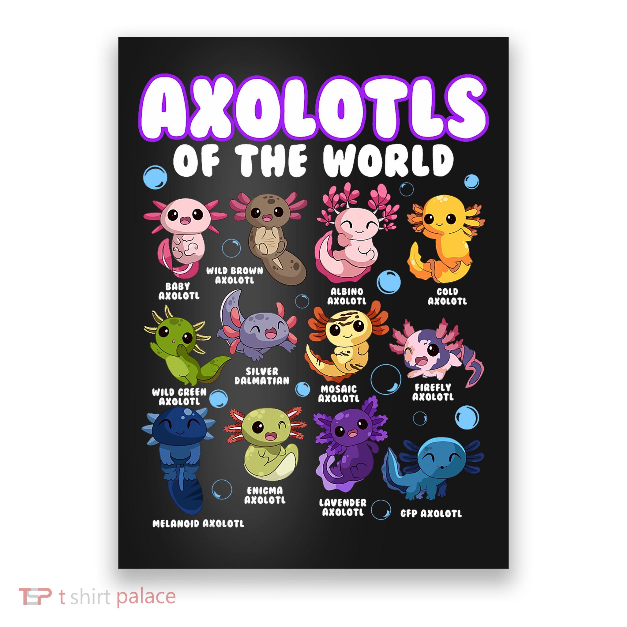 Axolotl Cute Axolotls Animals Of The World Herpetology 2 Poster