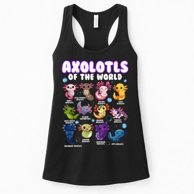 Axolotl Cute Axolotls Animals Of The World Herpetology 2 Womens Tank Top