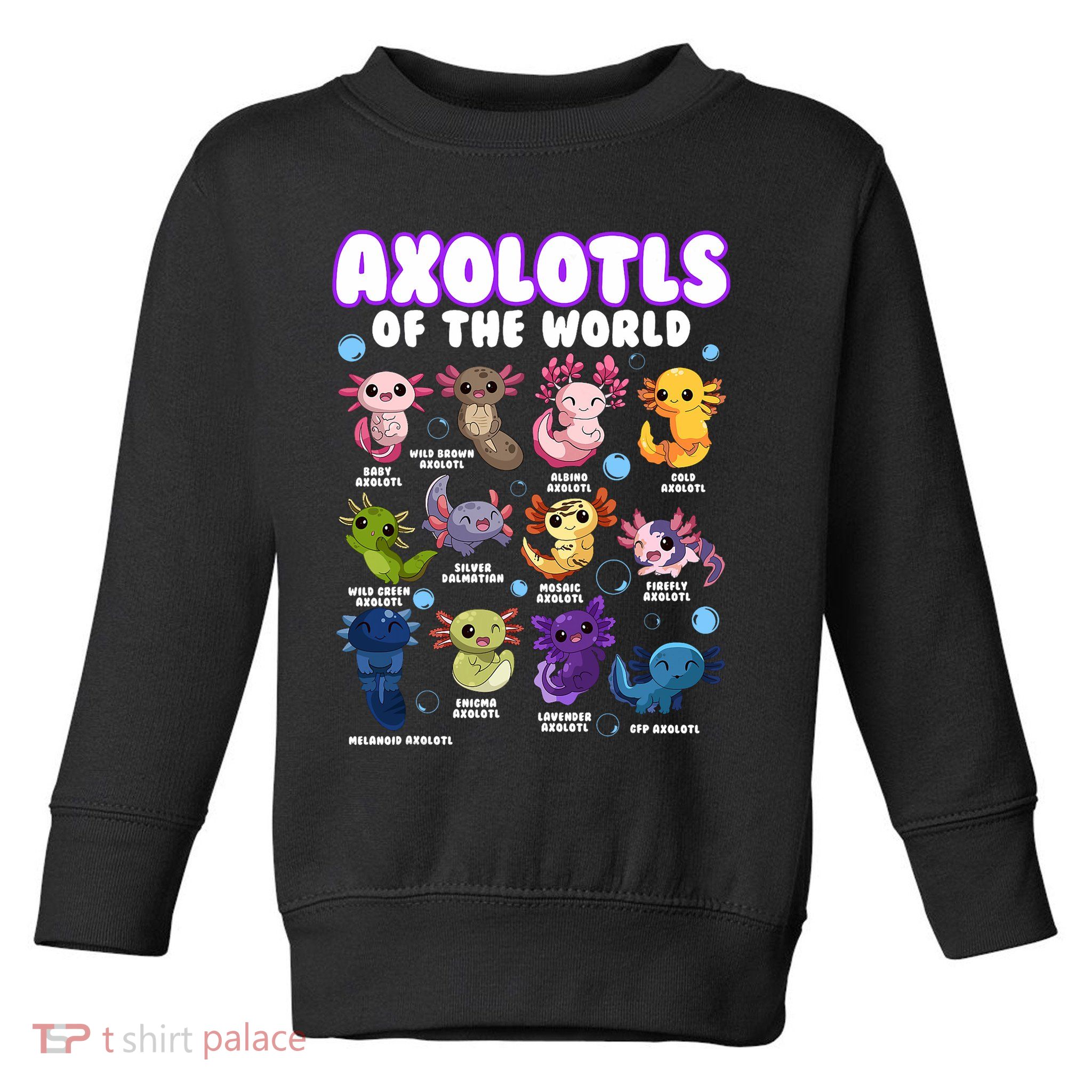 Axolotl Cute Axolotls Animals Of The World Herpetology 2 Toddler Sweatshirt