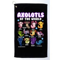 Axolotl Cute Axolotls Animals Of The World Herpetology 2 Golf Towel