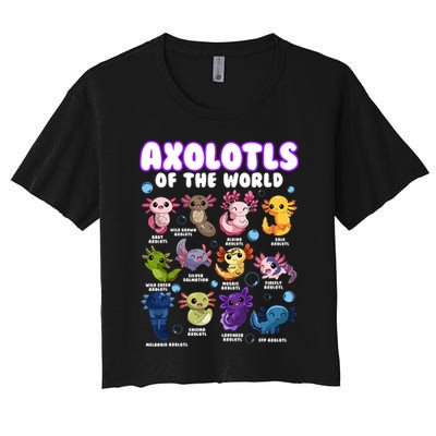 Axolotl Cute Axolotls Animals Of The World Herpetology 2 Crop Top