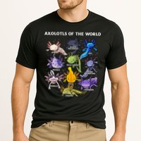 Axolotl Cute Axolotls Animals Of The World Herpetology Cooling Performance Crew T-Shirt