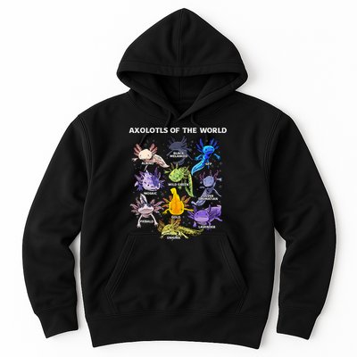Axolotl Cute Axolotls Animals Of The World Herpetology Hoodie