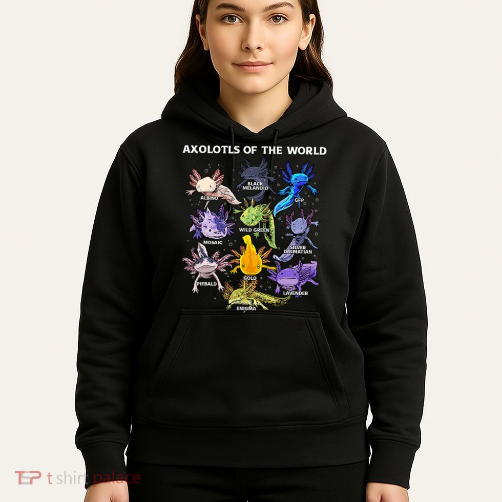 Axolotl Cute Axolotls Animals Of The World Herpetology Hoodie