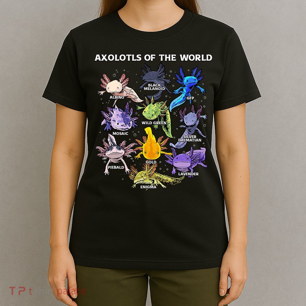 Axolotl Cute Axolotls Animals Of The World Herpetology T-Shirt