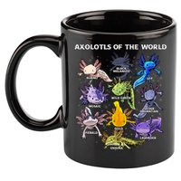 Axolotl Cute Axolotls Animals Of The World Herpetology 11oz C Handle Ceramic Mug