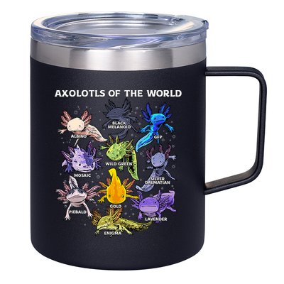 Axolotl Cute Axolotls Animals Of The World Herpetology 12oz Stainless Steel Coffee Mug