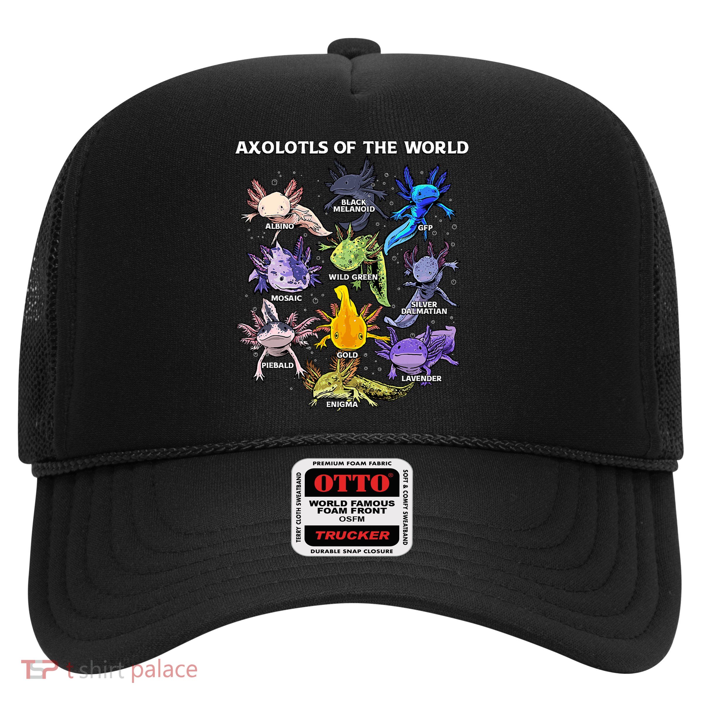 Axolotl Cute Axolotls Animals Of The World Herpetology Trucker Hat