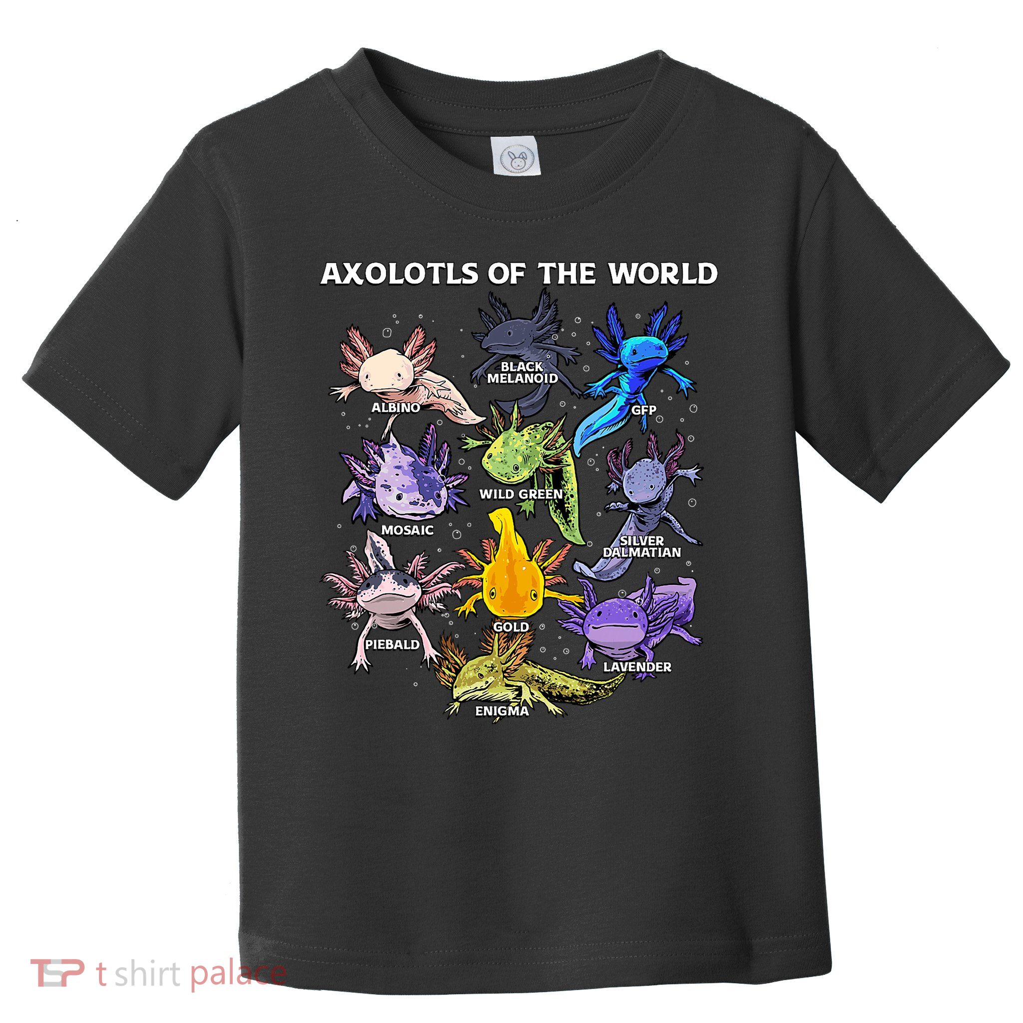 Axolotl Cute Axolotls Animals Of The World Herpetology Toddler T-Shirt
