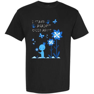 April Child Abuse Awareness Month Teacher Matching Garment-Dyed Heavyweight T-Shirt