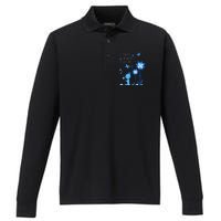 April Child Abuse Awareness Month Teacher Matching Performance Long Sleeve Polo