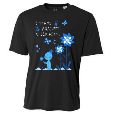 April Child Abuse Awareness Month Teacher Matching Cooling Performance Crew T-Shirt