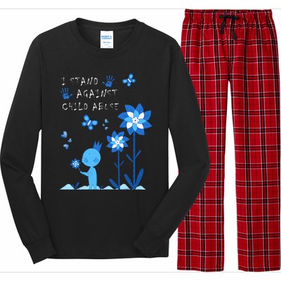 April Child Abuse Awareness Month Teacher Matching Long Sleeve Pajama Set