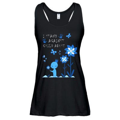 April Child Abuse Awareness Month Teacher Matching Ladies Essential Flowy Tank