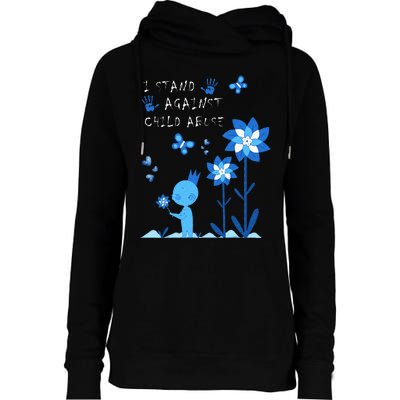 April Child Abuse Awareness Month Teacher Matching Womens Funnel Neck Pullover Hood