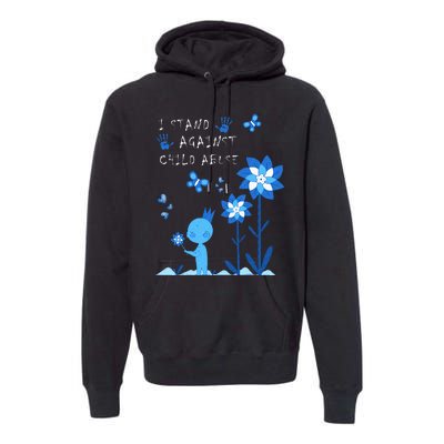 April Child Abuse Awareness Month Teacher Matching Premium Hoodie