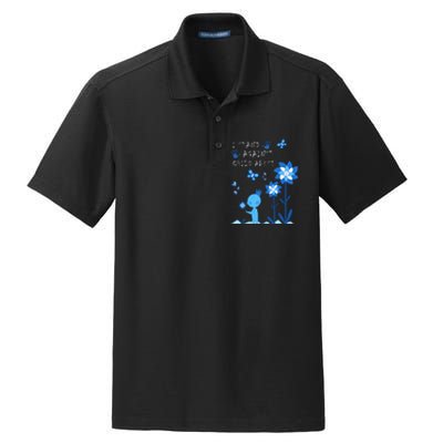 April Child Abuse Awareness Month Teacher Matching Dry Zone Grid Polo