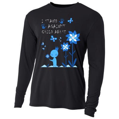 April Child Abuse Awareness Month Teacher Matching Cooling Performance Long Sleeve Crew