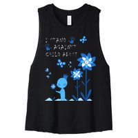 April Child Abuse Awareness Month Teacher Matching Women's Racerback Cropped Tank