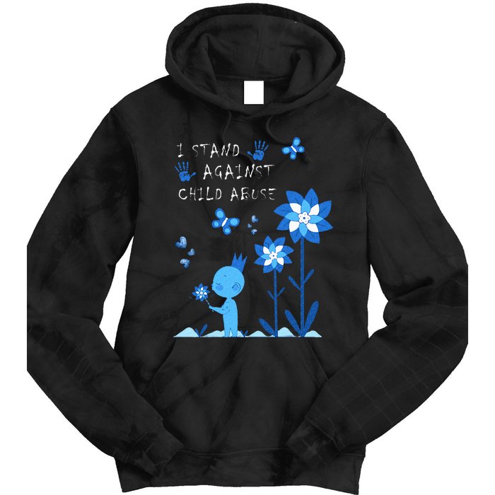 April Child Abuse Awareness Month Teacher Matching Tie Dye Hoodie